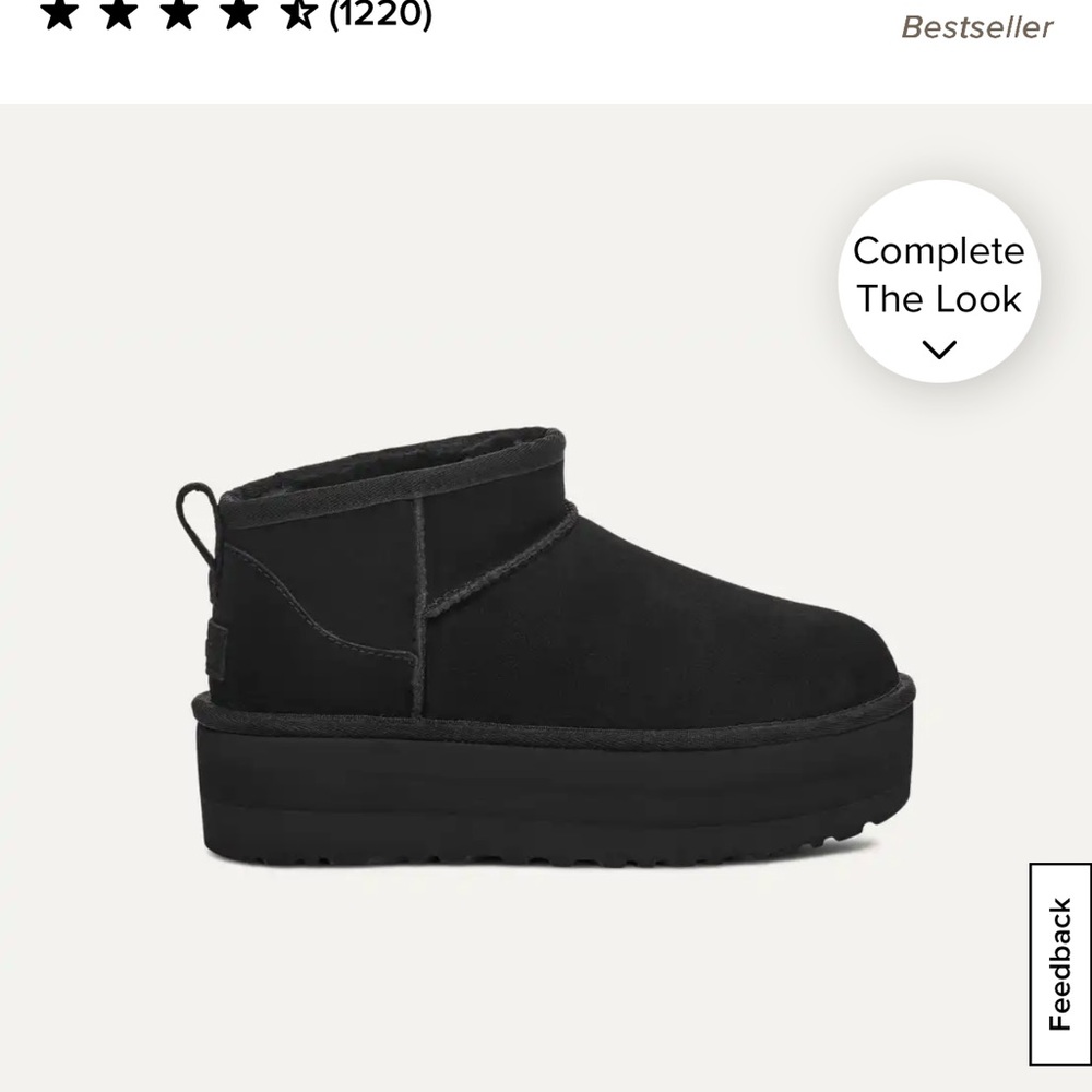 UGG  Classic Ultra Mini Platform Boots- size 9
